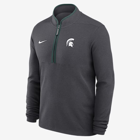 Michigan State Victory Michigan State Victory Men's Nike Dri-FIT College 1/2-Zip Long-Sleeve Top
