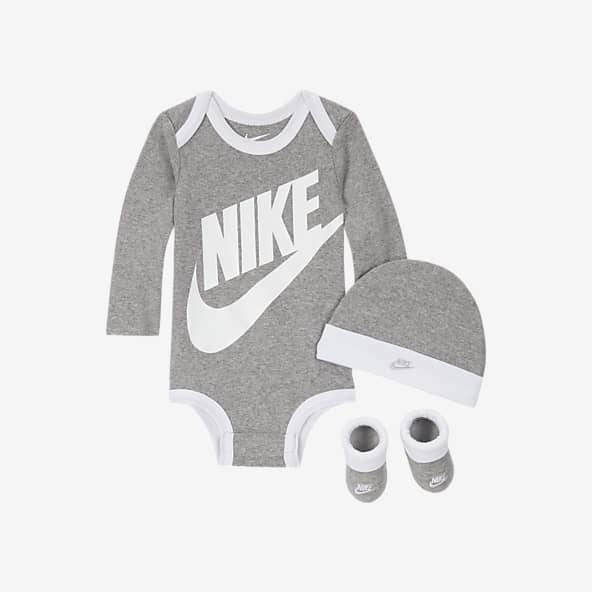 NikeNike Baby (0-6M) Bodysuit, Hat and Booties Box Set