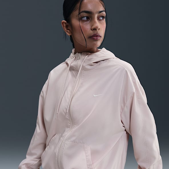 Nike Sportswear Classic Wovens Chaqueta holgada con capucha y protección UV - Mujer