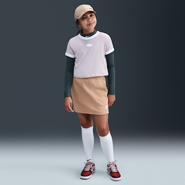 Nike Sportswear Club Big Kids' (Girls') French Terry Skirt
