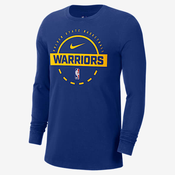 Golden State Warriors Playera de entrenamiento de manga larga Nike de la NBA para hombre