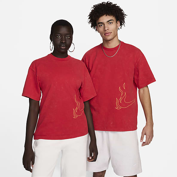 Rood nike shirt dames sales