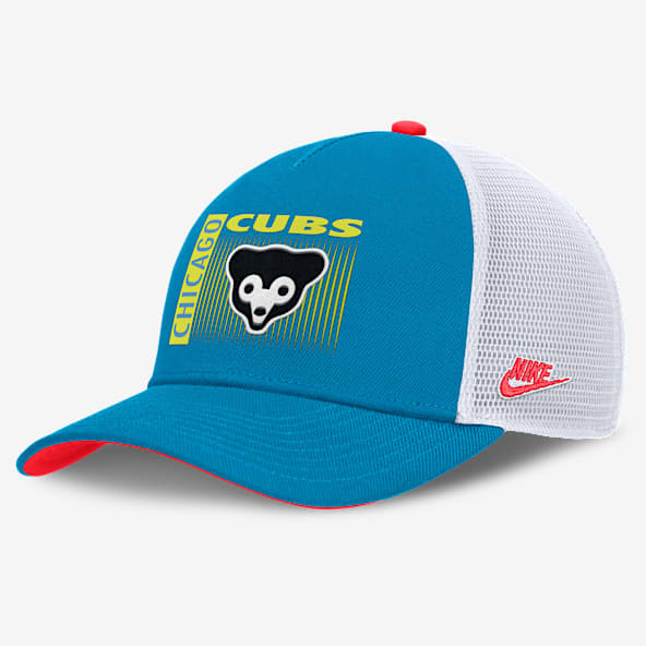 Chicago Cubs Neon 90s Rise Men's Nike Dri-FIT MLB Trucker Adjustable Hat