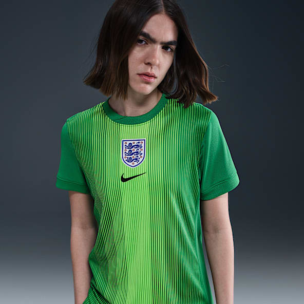 Inghilterra 2025/26 Stadium – Goalkeeper Maglia da calcio replica a manica corta Nike Dri-FIT – Donna
