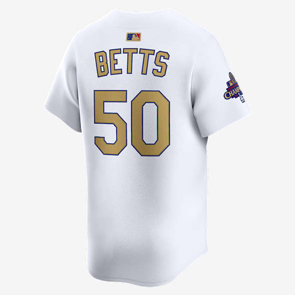 ムーキー ベッツ ロサンゼルス ドジャース 2024 ワールド シリーズ チャンピオンズ ゴールド メンズ ナイキ Dri-FIT ADV MLB リミテッド ユニフォーム