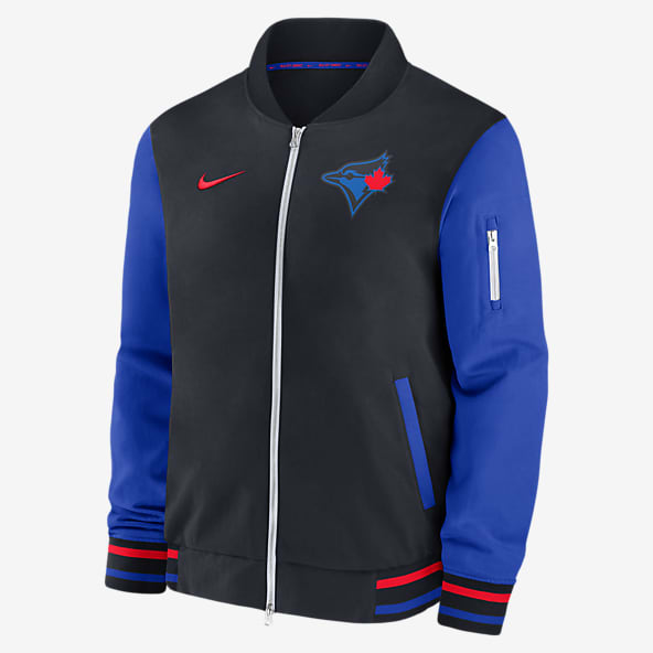 Toronto Blue Jays Authentic Collection City Connect Game Time Men's Nike MLB Full-Zip Bomber Jacket