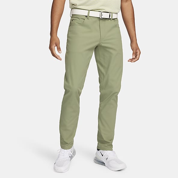 Tapered Chinos: Fatigue Green Men's Tall Tapered Fit Chino Pant