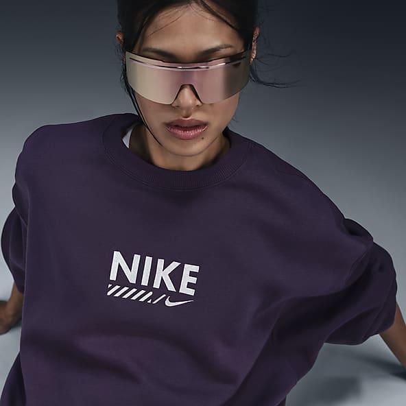 Nike Sportswear Oversized sweatshirt i fleece med rund hals til kvinder