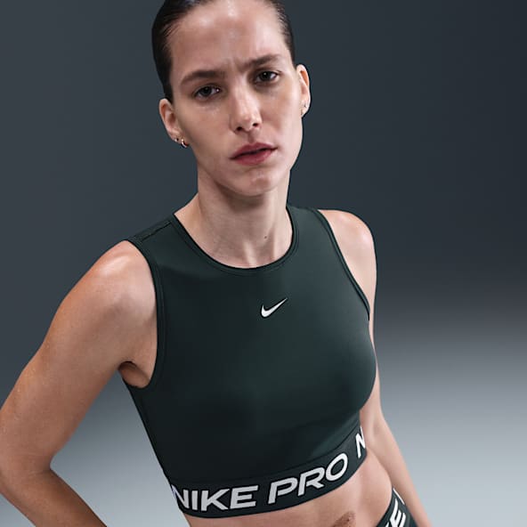 Nike Pro Camiseta de tirantes Dri-FIT cropped para mujer