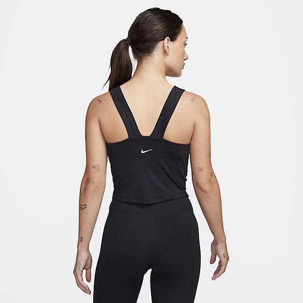 Women's Nike Dri-Fit One Luxe Slim Fit Strappy Tank - Black