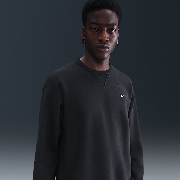 Nike Solo Swoosh Fleecetrui met ronde hals voor heren