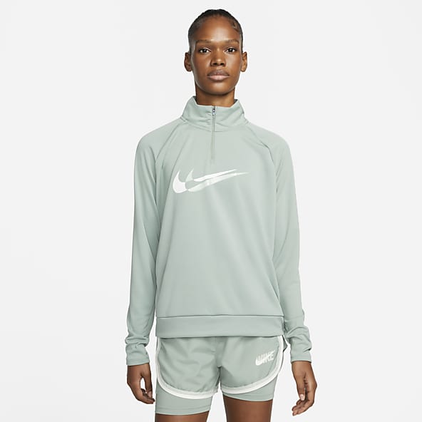 nike green half zip