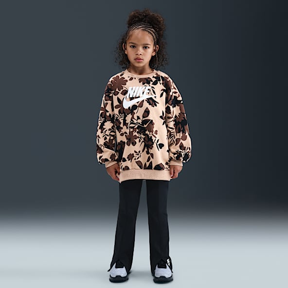 Nike Little Kids' Floral Camo Crew and Leggings Set