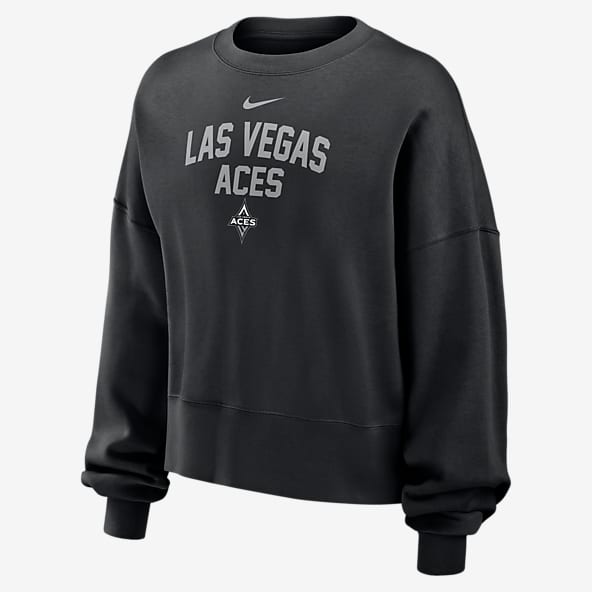 Las Vegas Aces Phoenix Fleece Sudadera de cuello redondo Nike de la WNBA para mujer