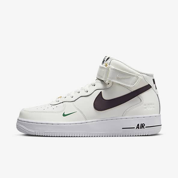 Mens White Air Force 1 Mid Top Shoes. Nike.com