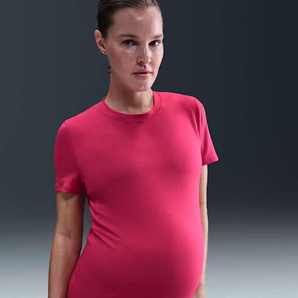 Nike (M) One Nike (M) One Women's Dri-FIT Slim-Fit Short-Sleeve Top (Maternity)