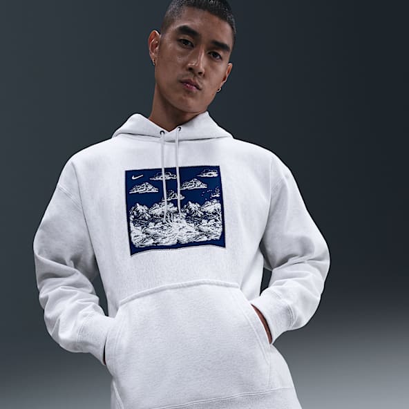 Nike Solo Swoosh Nike Solo Swoosh เสื้อมีฮู้ดผ้าฟลีซผู้ชายแบบสวม