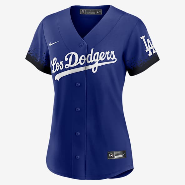 MLB Los Angeles Dodgers Men's Short Sleeve V-Neck Jersey - S
