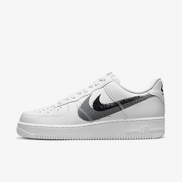 white nike air force 1 with grey tick