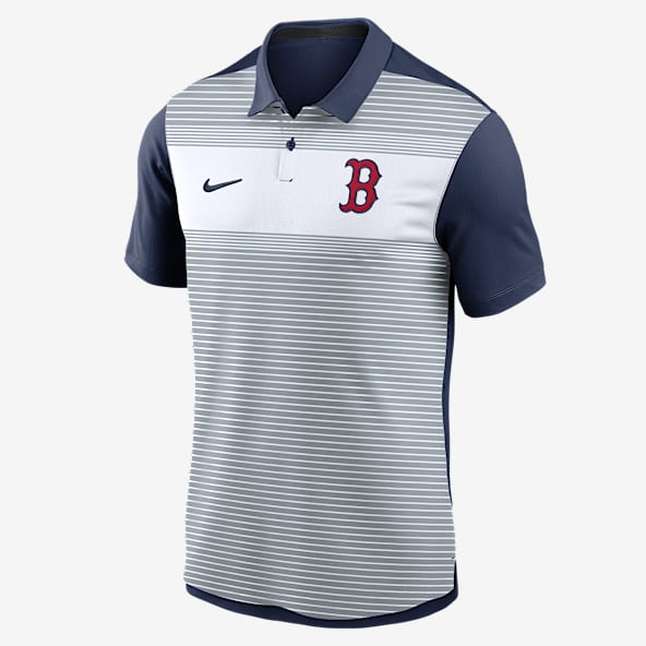 Boston Red Sox Striped Vapor Polo Men's Nike Dri-FIT MLB Polo