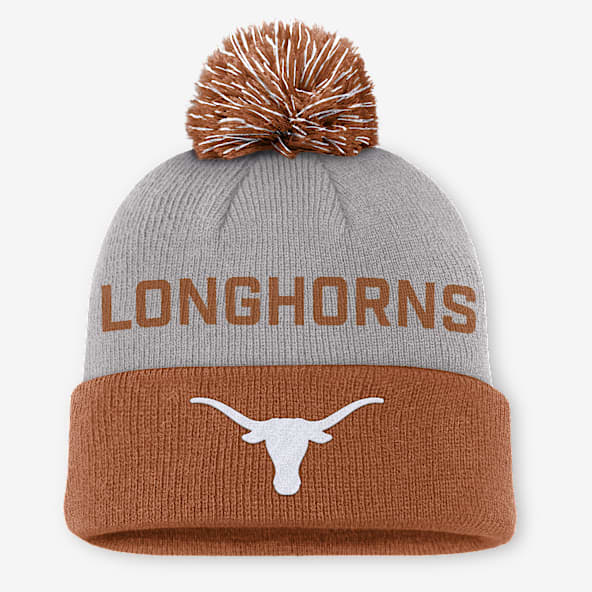 Texas Primetime Peak Gorro universitario con puño y pompón Nike para hombre
