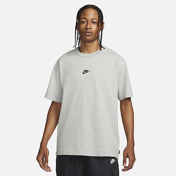 Grey and sales green nike shirt
