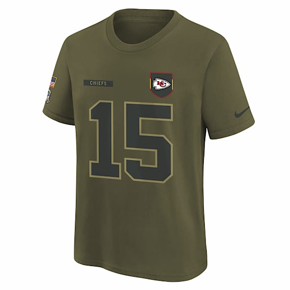 Patrick Mahomes Kansas City Chiefs Salute to Service Big Kids’ Nike NFL T-Shirt