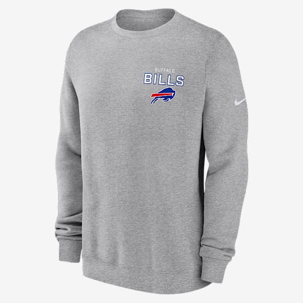 Buffalo Bills Draw Block Club Sudadera de cuello redondo sin cierre Nike de la NFL para hombre