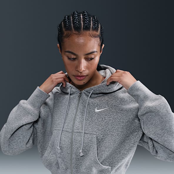 Nike Sportswear Phoenix Fleece Women's Loose Full-Zip Cropped Hoodie
