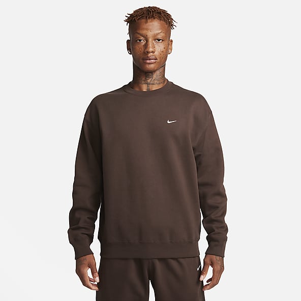 Brown shop nike sweatshirt