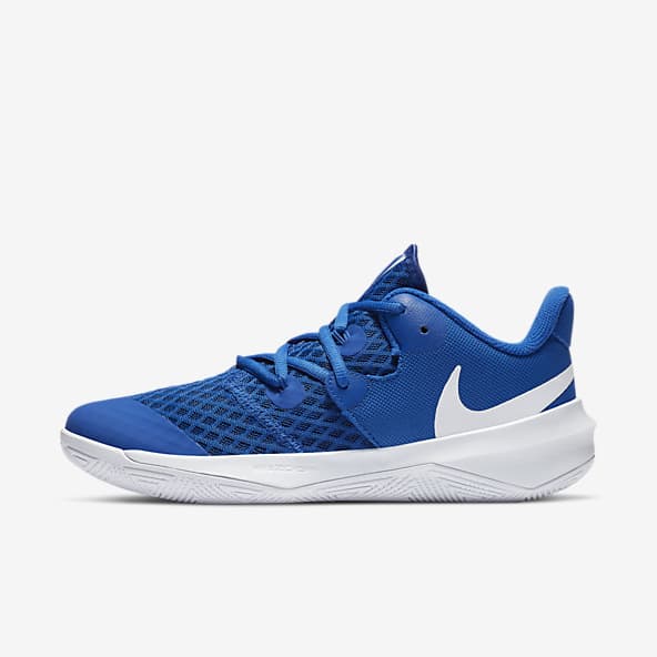 nike volleyball shoes blue and white