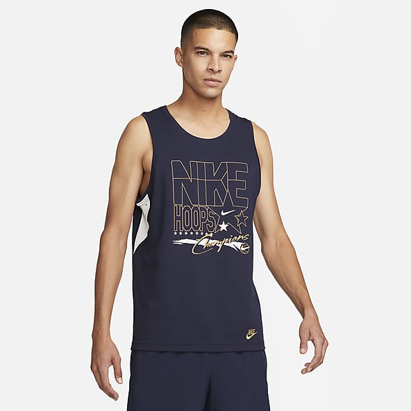 Nike Men's Slim Fit Tight Vest Dri-FIT Sleeveless Top Gym Training Workout  Vest