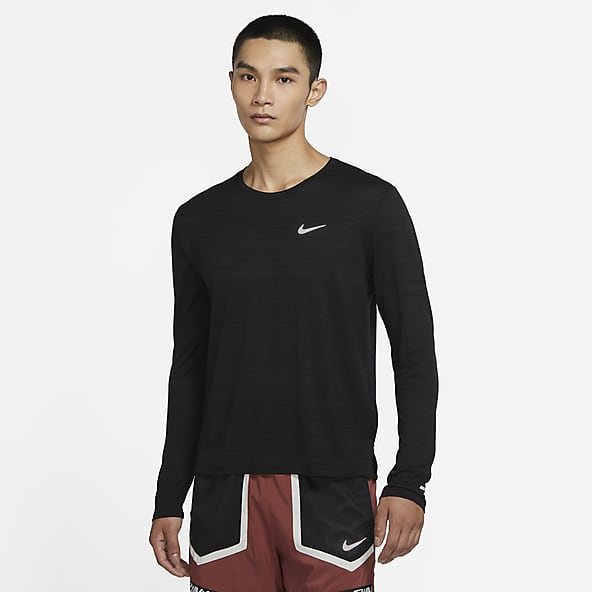 nike miler long sleeve running top