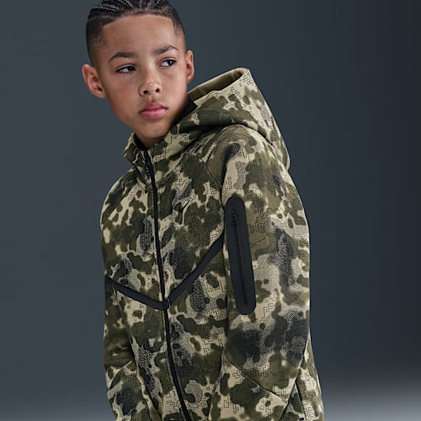 Nike Sportswear Tech Fleece Big Kids' (Boys') Full-Zip Hoodie