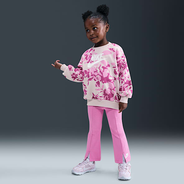 Nike Conjunto de camisola e leggings com camuflado floral para bebé
