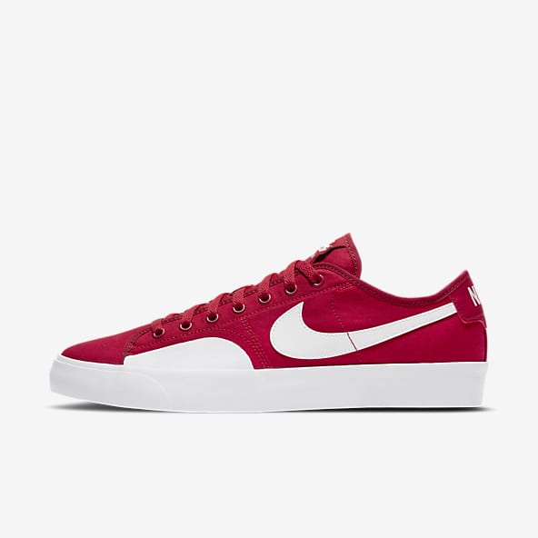 all red nike shoes mens