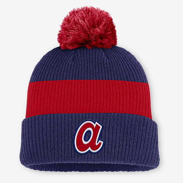 Atlanta Braves Cooperstown Peak Men's Nike MLB Cuffed Pom Beanie