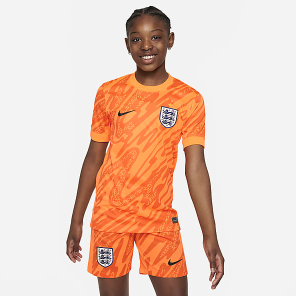 Equipación de portero Stadium Inglaterra 2024/25 (Selección masculina) Camiseta de fútbol tipo réplica de manga corta Nike Dri-FIT - Niño/a