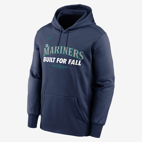 Seattle Mariners 2025 Postseason Authentic Collection Men’s Nike Therma MLB Pullover Hoodie