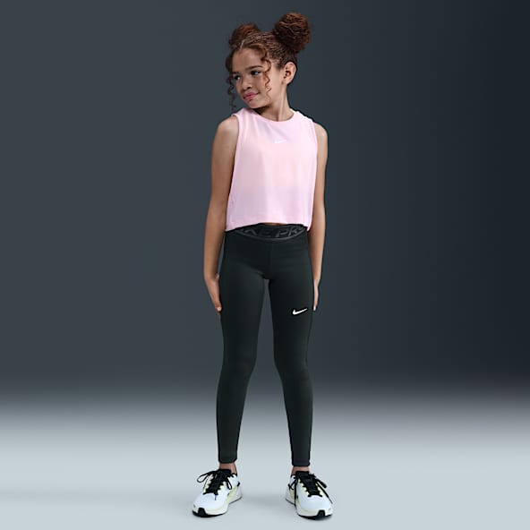 Nike Pro Leggings mit mittelhohem Bund (Mädchen)