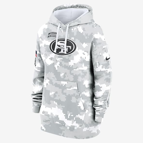 San Francisco 49ers Salute to Service Primary Edge Club Women's Nike NFL Pullover Hoodie