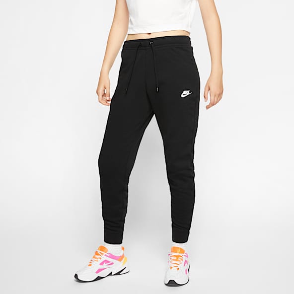 black joggers nike womens