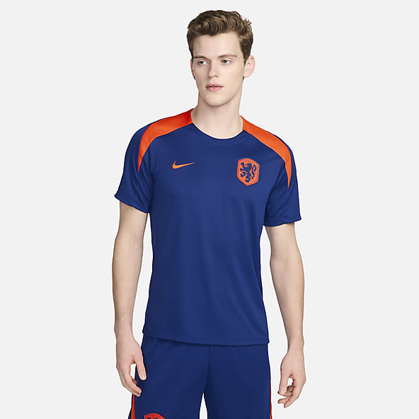 Países Bajos Strike Camiseta de fútbol de manga corta de tejido Knit Nike Dri-FIT - Hombre