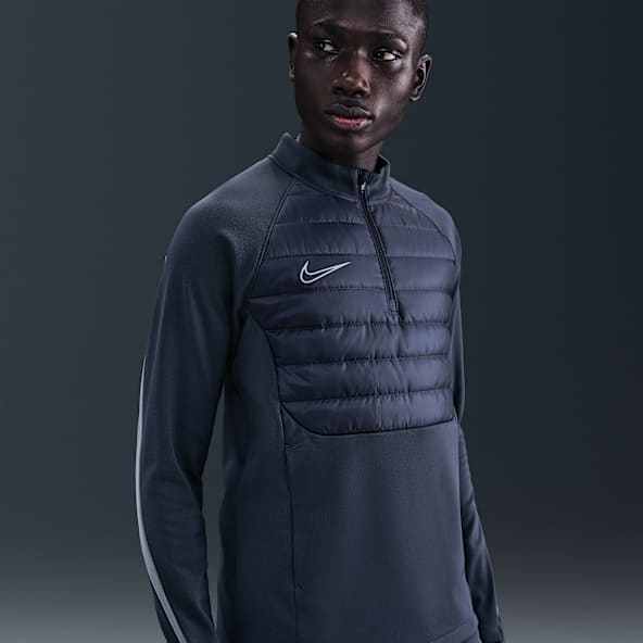 Nike Academy Winter Warrior Ανδρική ποδοσφαιρική μπλούζα Therma-FIT με φερμουάρ στο 1/2 του μήκους