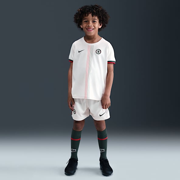 Chelsea FC 2025/26 Stadium Away Little Kids' Nike Soccer Replica 3-Piece Kit