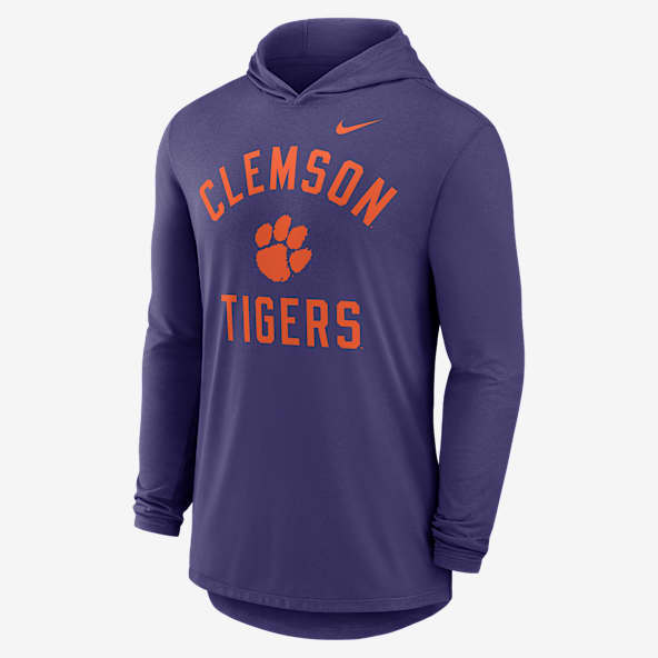 Clemson Campus Arch Men's Nike Dri-FIT College Long-Sleeve Hooded T-Shirt