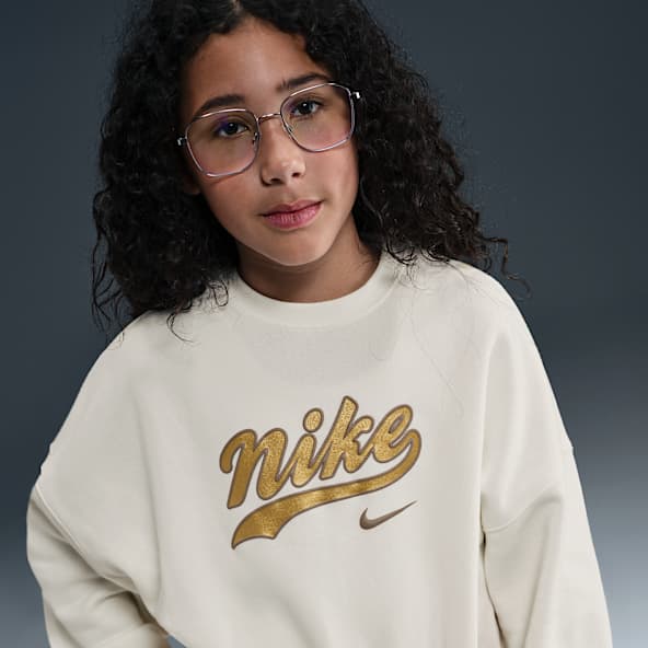 Nike Sportswear Bluza dresowa z dzianiny o skróconym kroju dla dużych dzieci (dziewcząt)