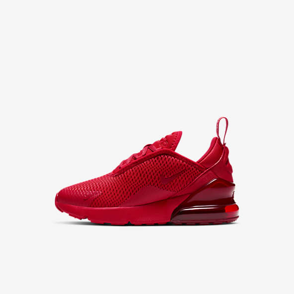 Full red 2025 nike shoes