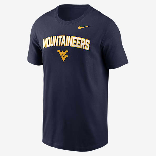 West Virginia Primetime Arch Stack Men's Nike College T-Shirt