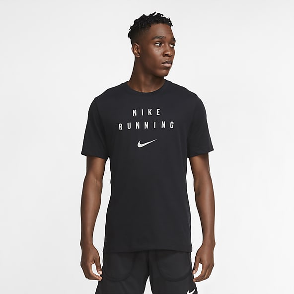 black nike running shirt
